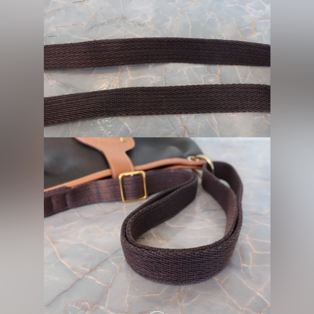 Authentic 1986 vintage Hermes rodeo black and brown leather crossbody bag - Picture 11 of 14